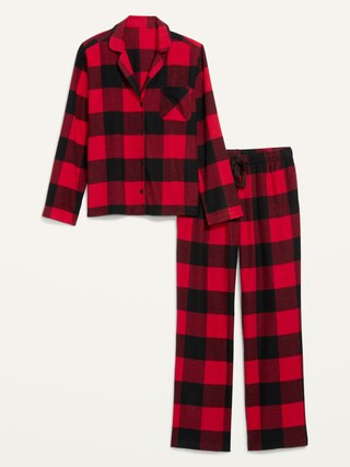 Printed Flannel Pajama Set for Women | Old Navy (US)