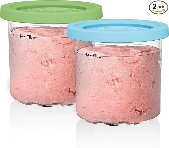 Ninja CREAMi Pints 2 Pack, Compatible with NC299AMZ & NC300s Series CREAMi Ice Cream Makers, Genu... | Amazon (US)