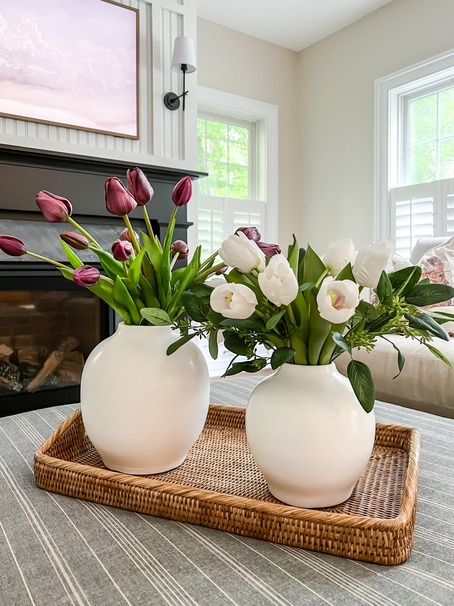 I found a mini look-a-like of my favorite Pottery Barn vase at Target the other day, and it was too good to pass up!  The one on the left is from Pottery Barn, and the vase on the right is from Target.  Isn’t it so cute?!  

#LTKunder50 #LTKunder100 #LTKhome