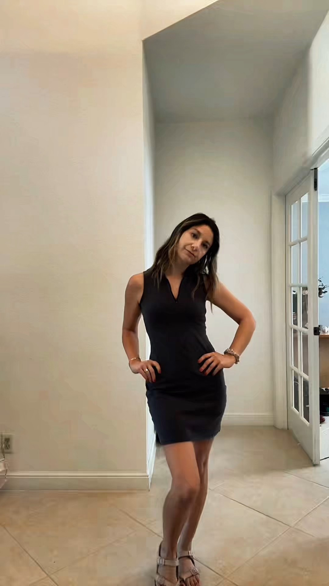 Loved this stretchy dress with a flirty quarter zip detail for running errands today! Original from skims 

#LTKPetite #LTKmomlife #LTKootd