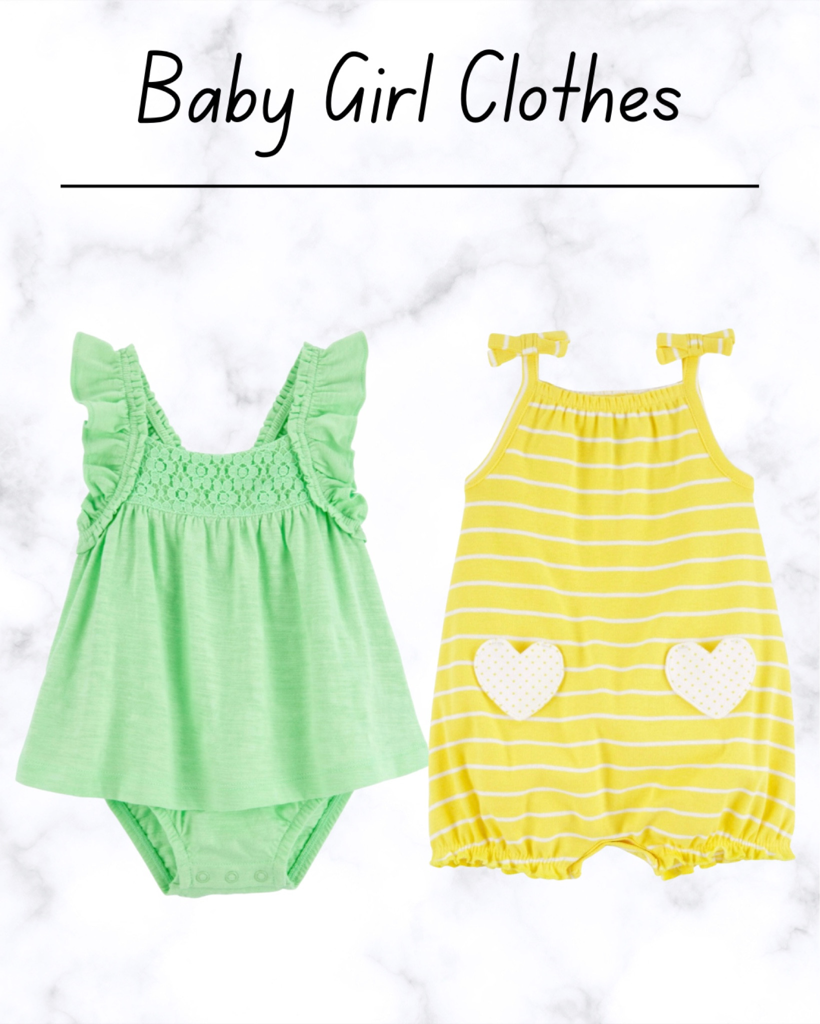 Check out these baby outfits 

Baby onesies, baby one piece, family, baby, toddler, baby beach outfit, carters summer baby clothes, baby clothes, baby romper, baby dress, baby outfit, baby shower, baby gift idea 

#LTKbaby #LTKfamily #LTKkids