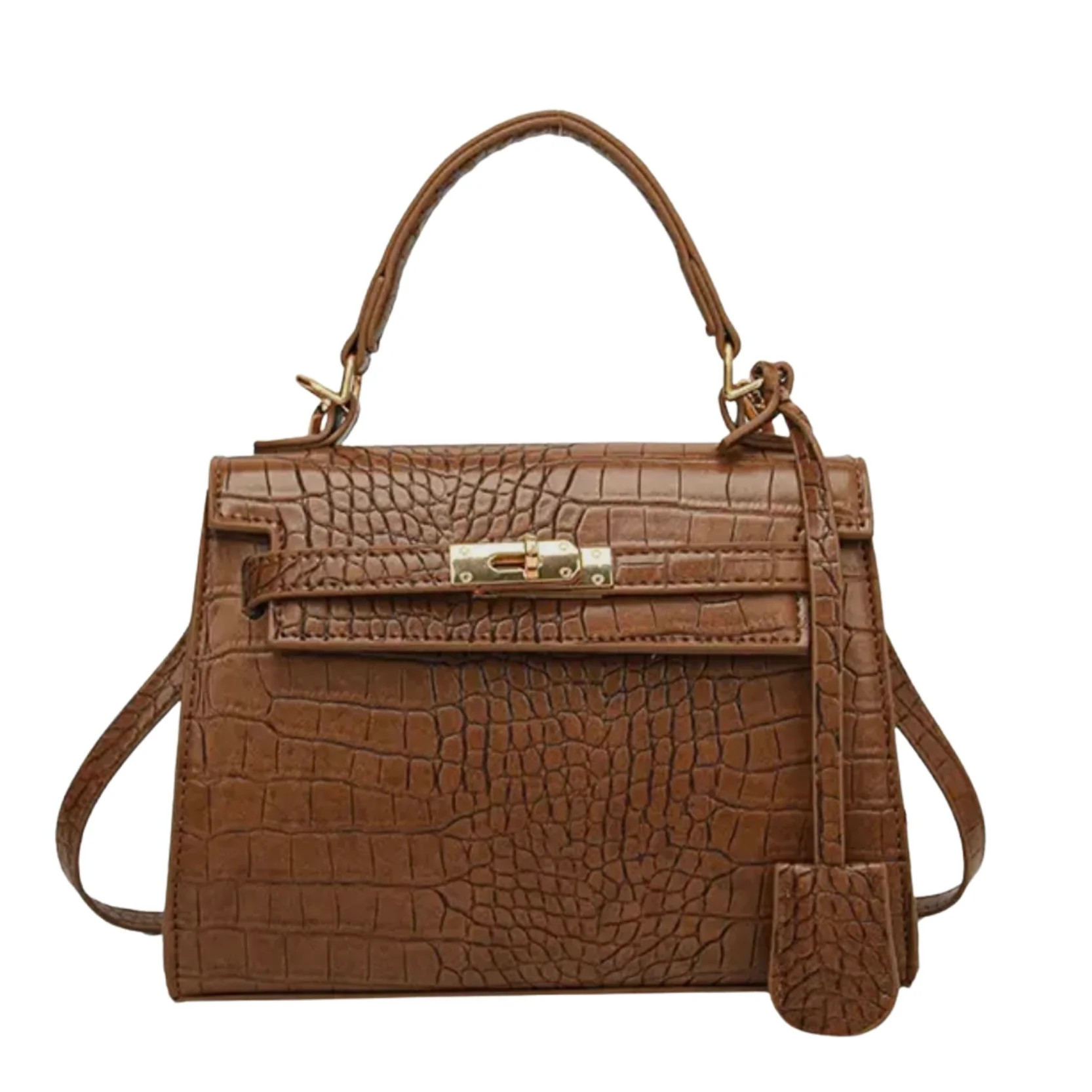 Croc Crossbody - Brown | Sea Marie Designs