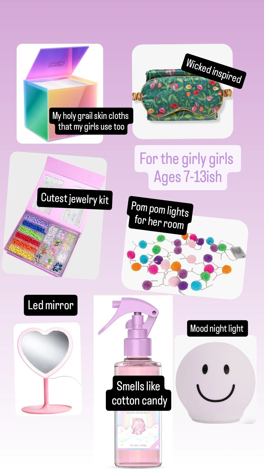 Girly girl tween little girls gift guidesRoom decor,.self care skin care, jewlery kits, 

#LTKmomlife #LTKGiftGuide #LTKHoliday