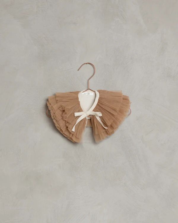 ruffle tulle collar | apricot | Noralee