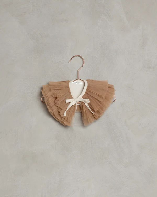 ruffle tulle collar | apricot | Noralee