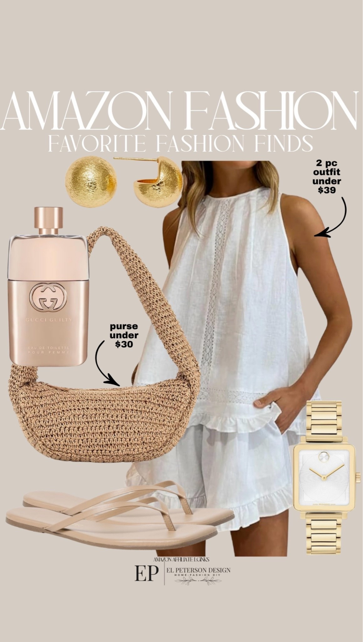 Amazon 
Purse
Perfume
2 pc outfit
Earrings
Watch
Sandals