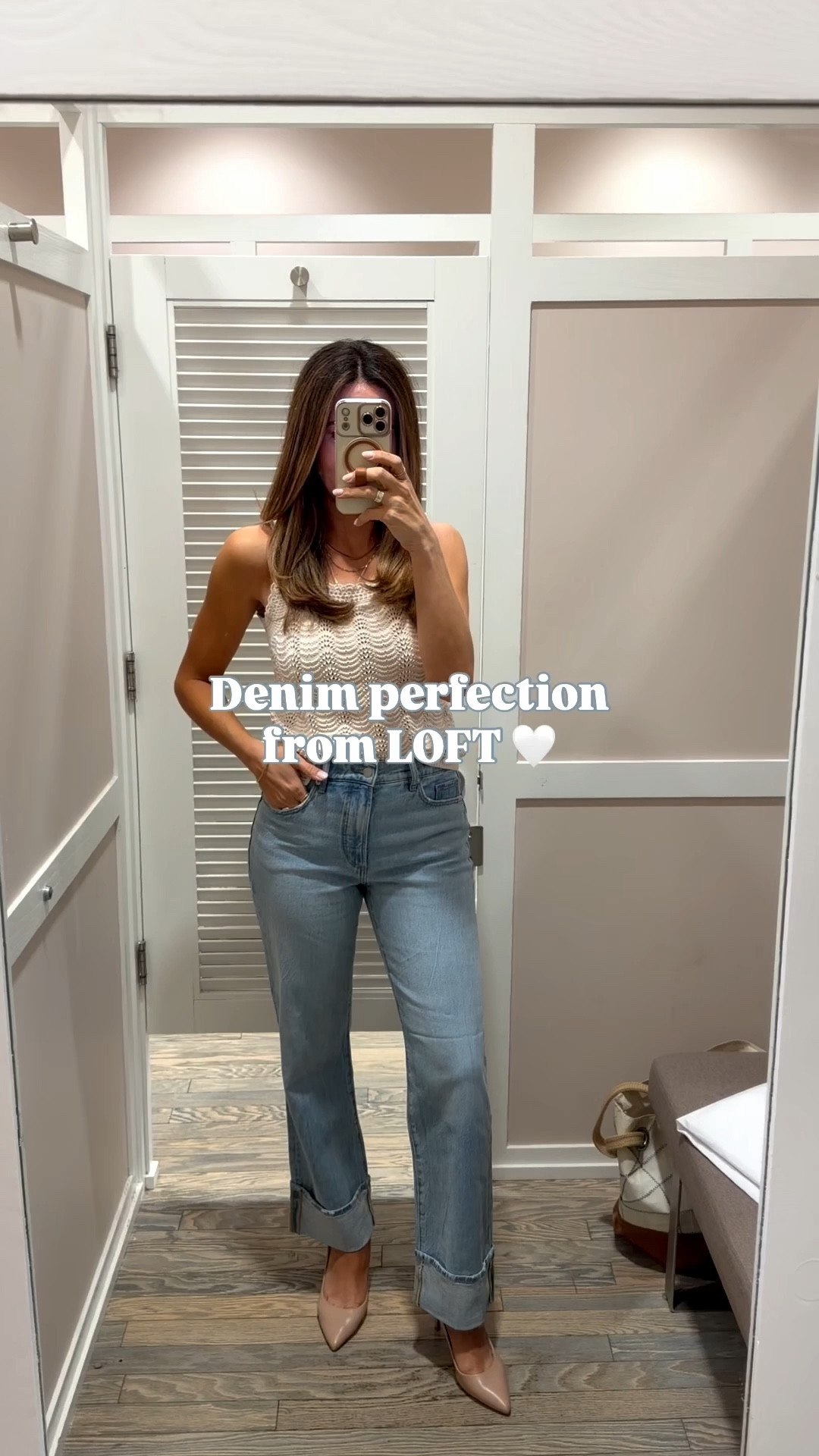 Denim perfection from Loft now on major sale! Love the relaxed, straight leg fit and the cuffed bottoms. Comfortable and flattering - a win all around! 🤍✏️ Fit true to size. I’m 5’7” and wearing the regular length. 

Loft jeans, Loft sale, spring denim 



#LTKSeasonal #LTKSaleAlert #LTKOver40