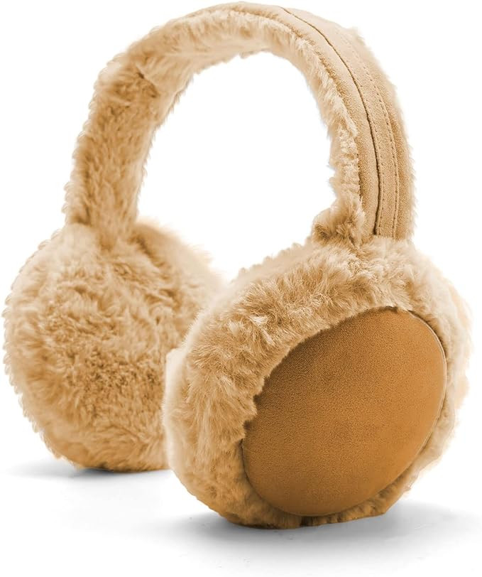 DERCLIVE Earmuff Winter Folding Warm Earwarmer Furry Earmuffs Ear Covers Warmer for Women Girls | Amazon (UK)