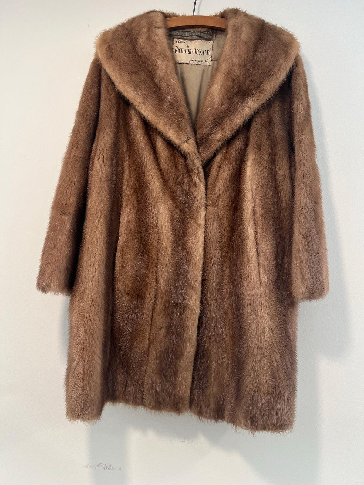 Vintage 1970s Mink Fur Coat by Richard Donald (M/L) | Etsy (US)