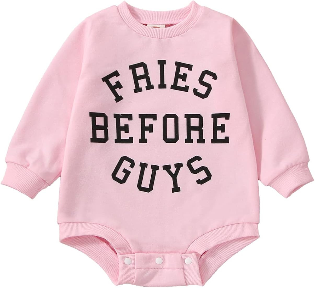 Twopumpkin Baby Girl Valentines Day Outfit Sweatshirt Bubble Romper Shirt Onesie Valentines Day T... | Amazon (US)