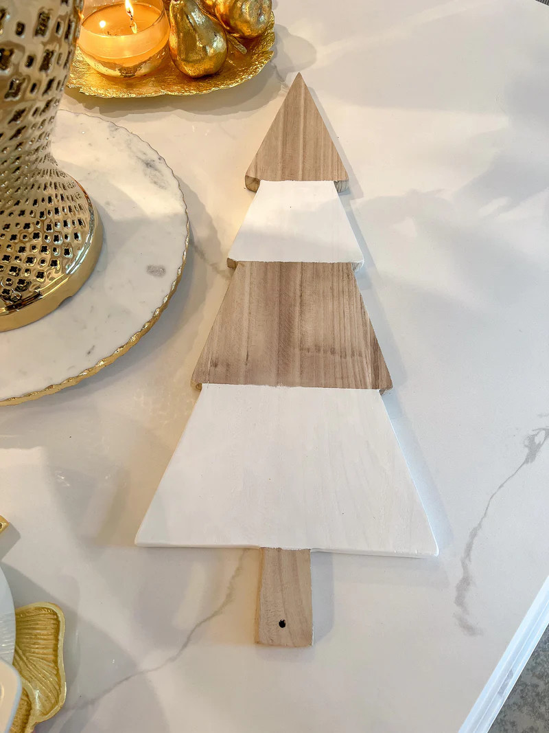 Wooden Christmas Tree Charcuterie Board | Inspire Me! Home Decor