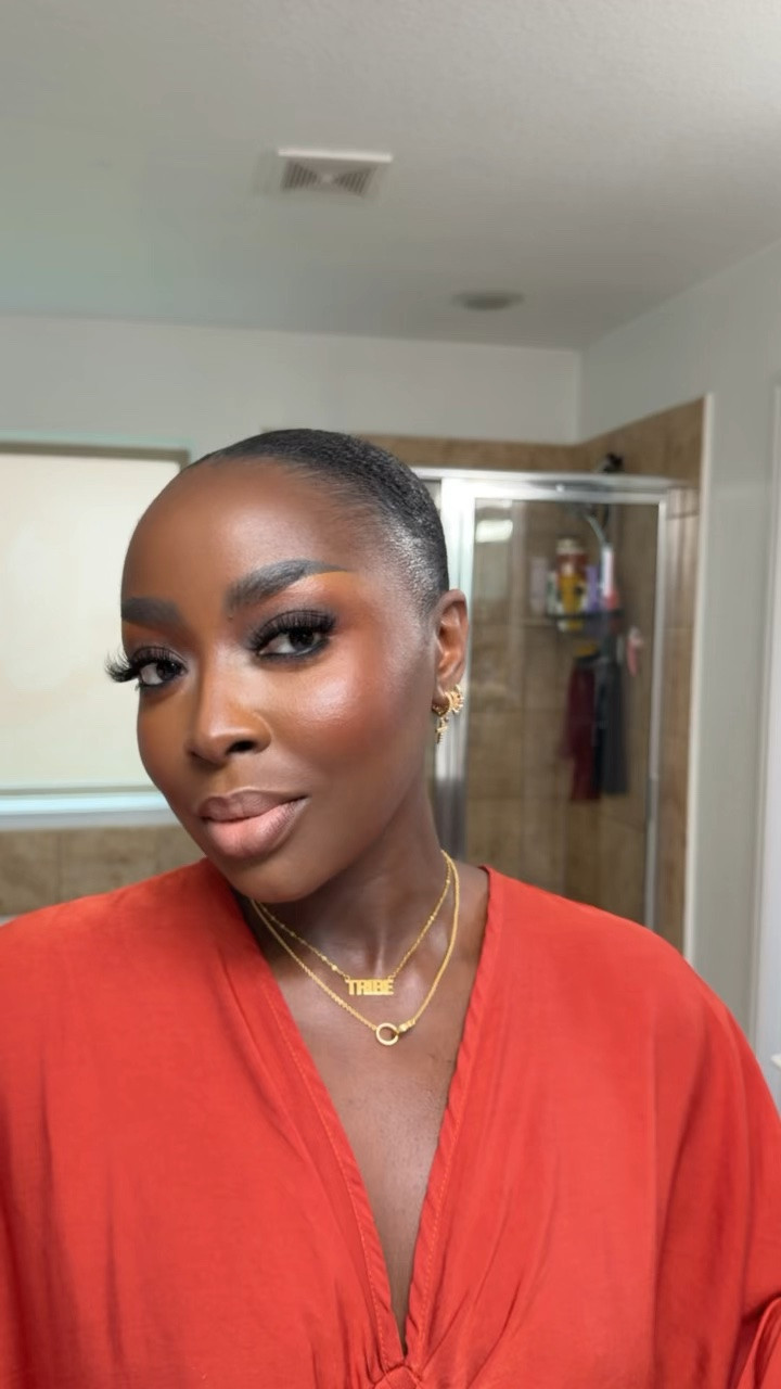 When you’re locked in on the hairstyle and makeup look that suits you best, just rinse and repeat. #BeautyMaxing #MakeupForDarkSkin #DarkSkinMakeup