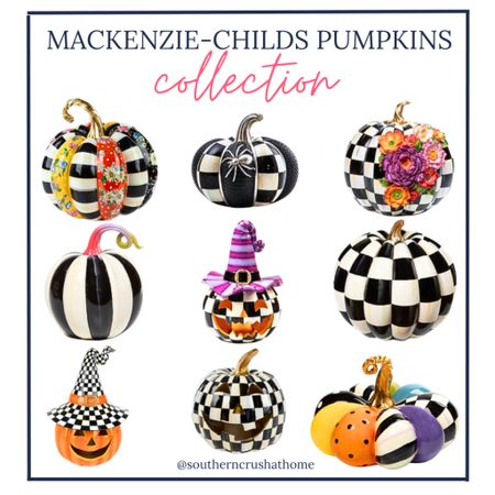 These are some of my favorite Mackenzie Childs pumpkins for pumpkin season! Such statement pieces of decor to place strategically around your home! 

Pumpkin decor 
Mackenzie-Childs
Fall Decor
Ceramic Pumpkins

#LTKSeasonal #LTKhome #LTKHalloween