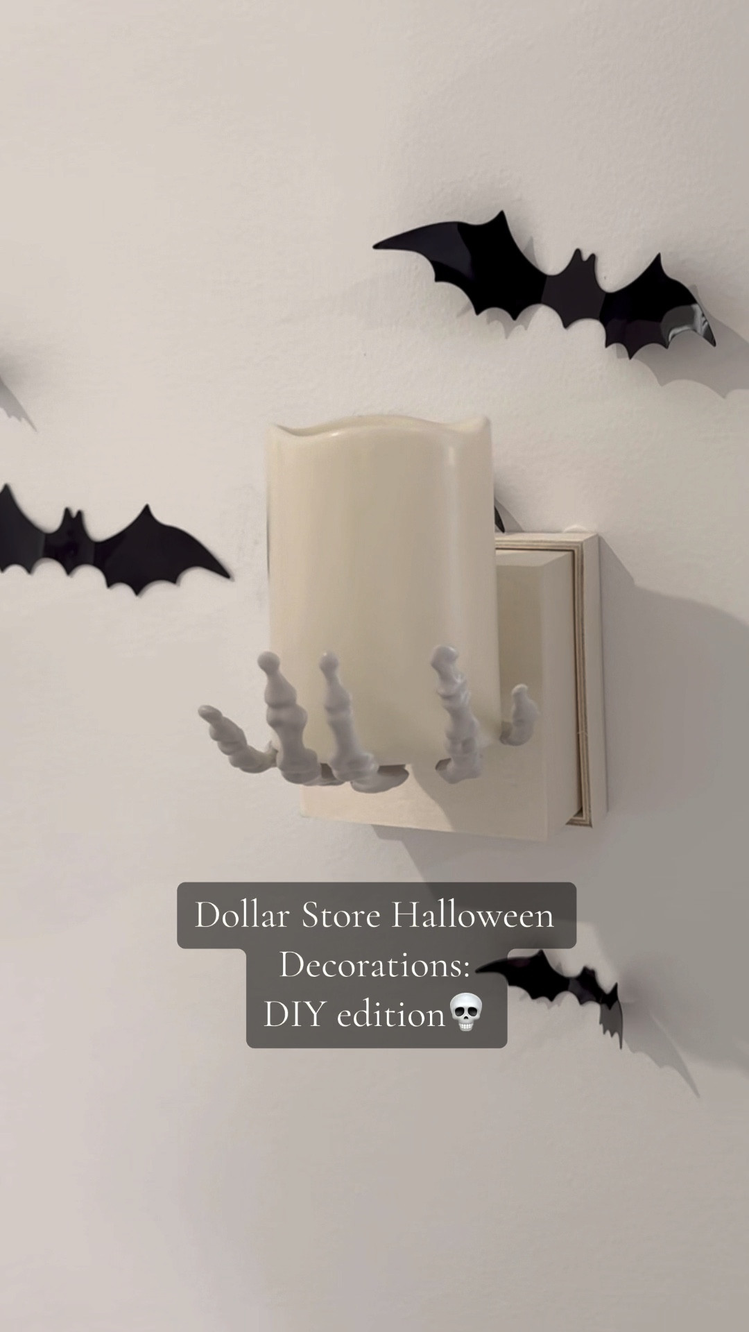I spend under $5 to make one of these!Everything but the skeleton hands were purchased from Dollar Tree. Hands were from Target💀☠️

#LTKSeasonal #LTKVideo #LTKparties