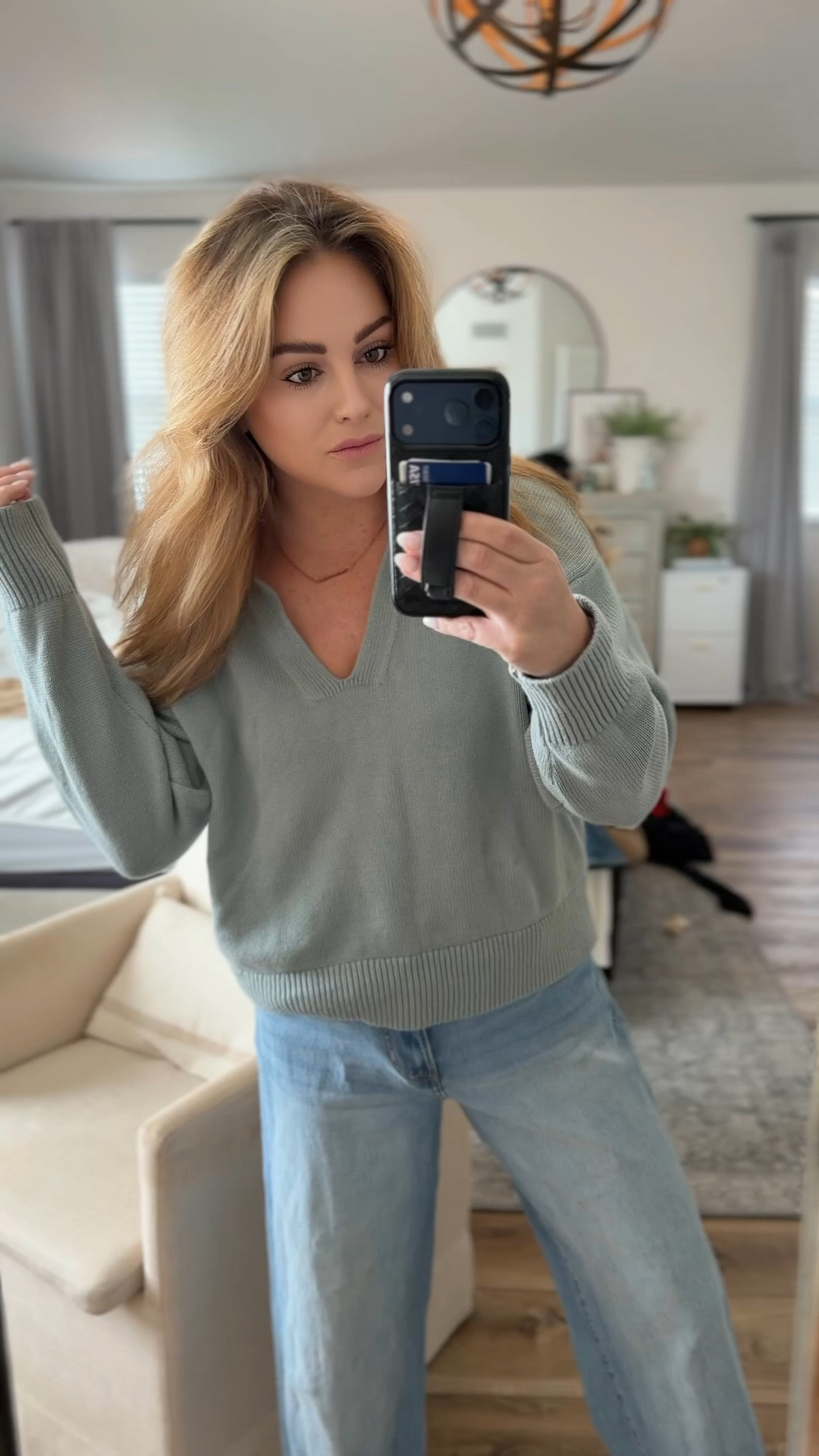 Found this sweater at Old Navy a couple of years ago and still love it! Jeans are from Walmart, but I got them size too big super cute and cut off the bottom bottoms of these and love this cozy outfit.

#LTKOver40 #LTKSeasonal #LTKootd