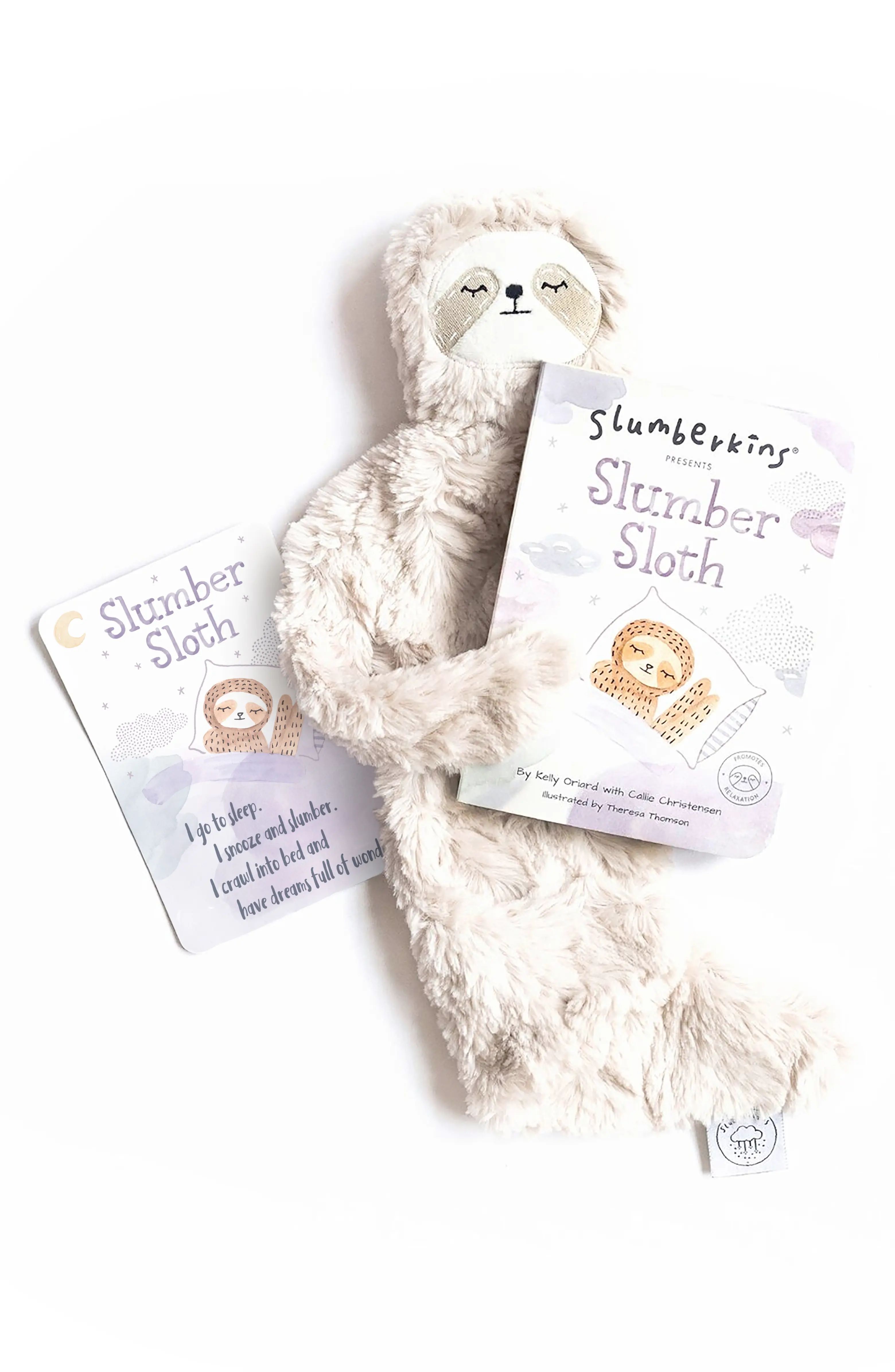 Sloth Stuffed Animal & 'Slumber Sloth' Board Book | Nordstrom
