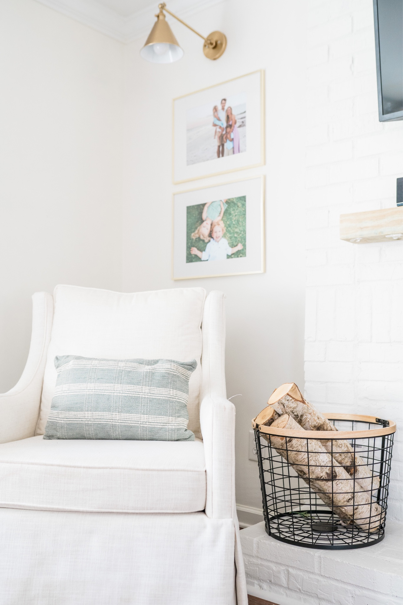 Home decor
Target throw pillow
Picture light
Wall sconce 
Accent chair

#LTKhome #LTKunder50