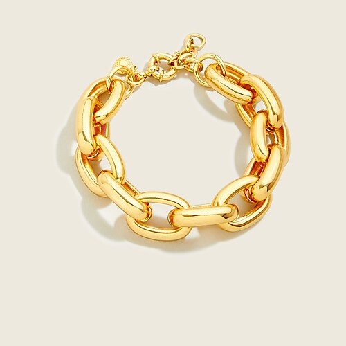 Chunky chain-link bracelet | J. Crew US