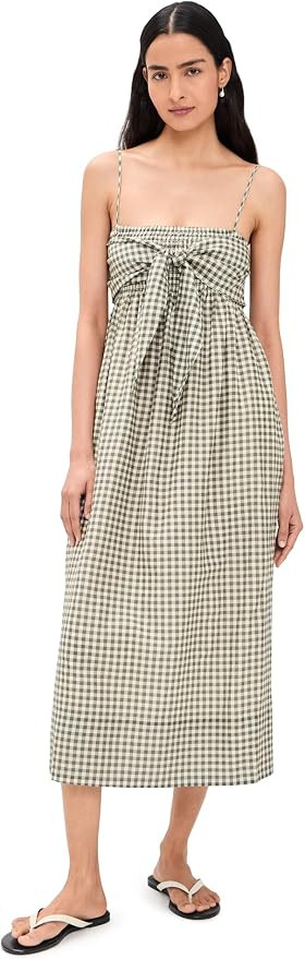 Vince Women's Tie Smocked Cami Dress | Amazon (US)