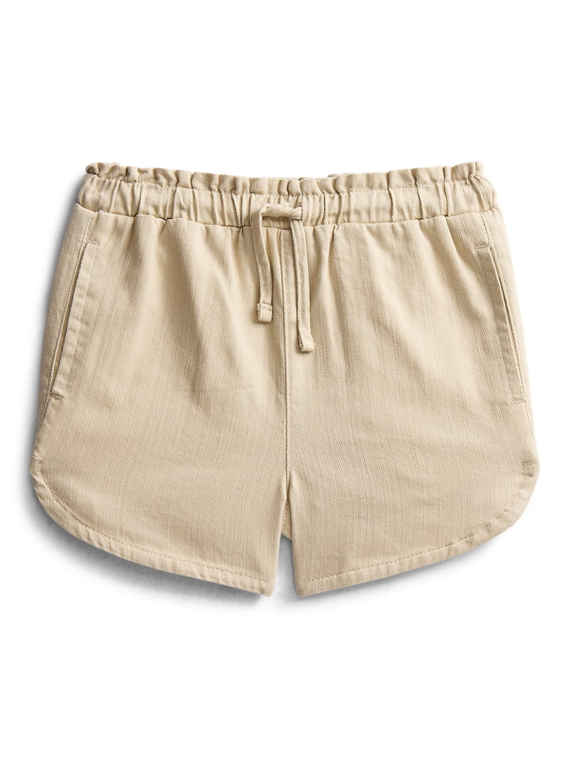 Wonder Nation Toddler Girls Soft Knit Pull On Shorts, Sizes 18M-5T | Walmart (US)