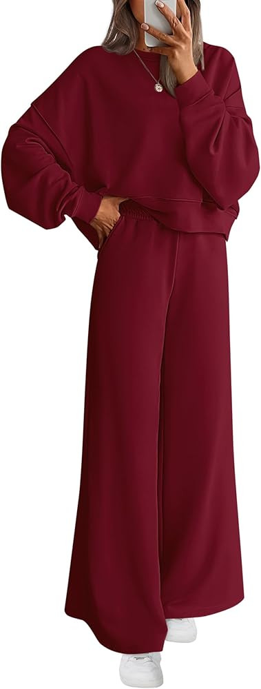 PRETTYGARDEN Women 2 Piece Outfits Sweatsuits Lounge Sets Tracksuit | Amazon (US)