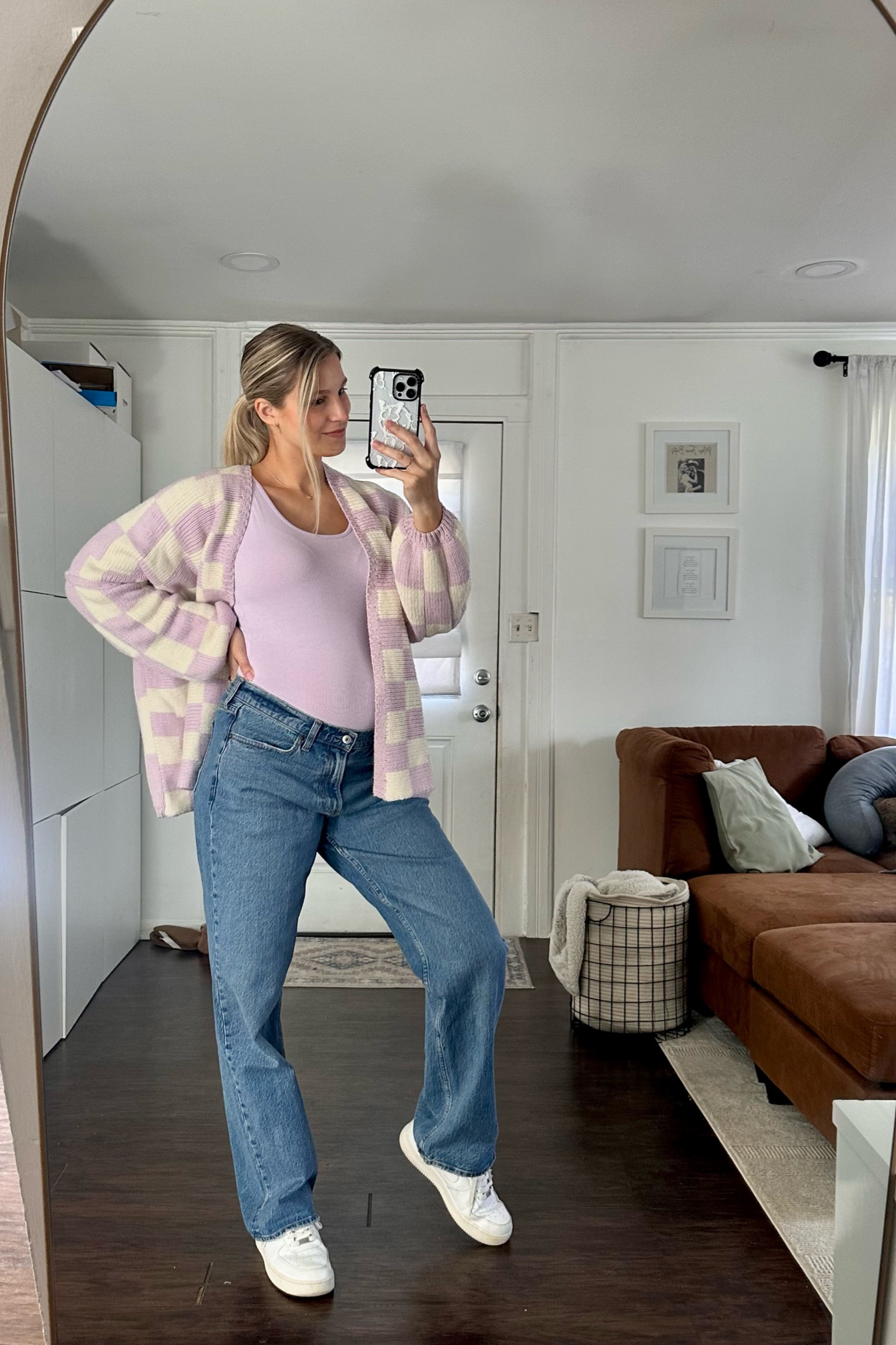 Spring maternity outfit💜🌸

#LTKBump #LTKSeasonal
