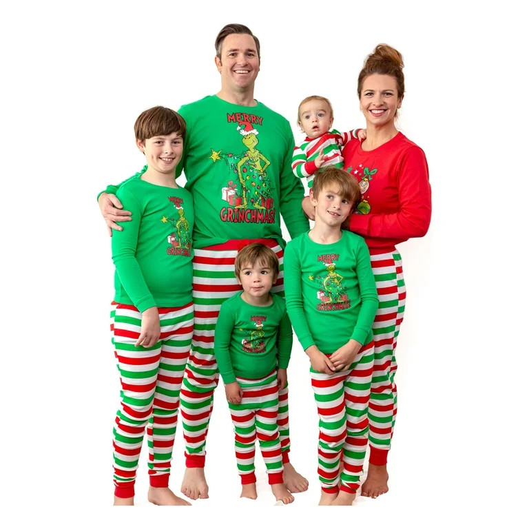 Dr. Seuss Girls Grinch Merry Grinchmas! 2 Piece Tight Fit Pajama Set (14) | Walmart (US)