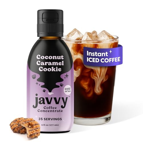 Coffee Concentrate - Limited Release Flavors - Cold Brew Coffee, Perfect for Hot or Iced Instant Coffees, Hot Drinks, Cold Brew Concentrate, 35 Servings - Coconut Caramel Cookie | Amazon (US)