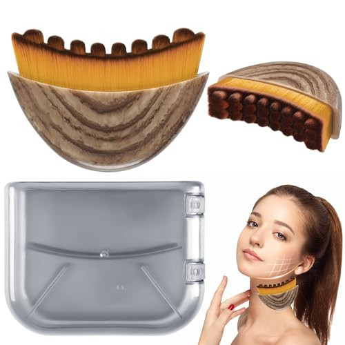 New Lymphatic Contour Face Brush,Lymphatic Drainage Massager for Chin & Neck,Ultra-Soft Bristles Suitable for All Skin Types,Portable Ergonomic Beauty Tool with Travel Case（1 Pcs） | Amazon (US)