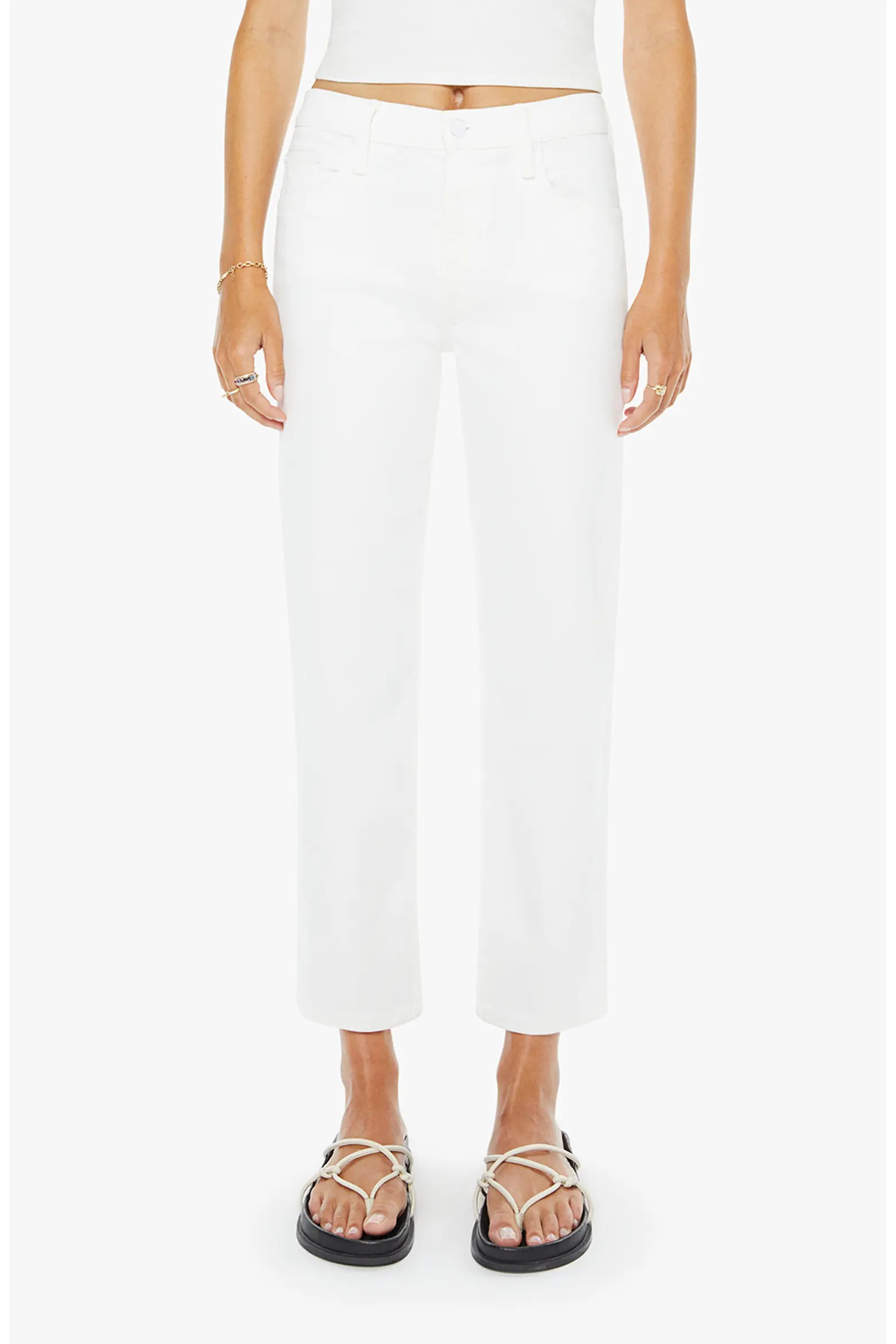 The Newbie High Waist Crop Straight Leg Jeans (Women) | Nordstrom | Nordstrom