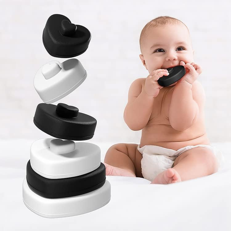 Baby Step Heart Shaped Silicone Stacking and Nesting Toy - Early Educational Learning Soft Buildi... | Amazon (US)