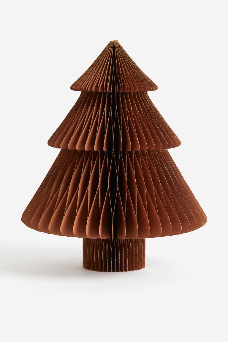 Paper Tree Christmas Decoration - Brown - Home All | H&M US | H&M (US + CA)