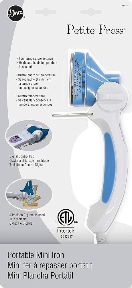 Dritz 29500 Petite Press Portable Mini Iron,White | Amazon (US)