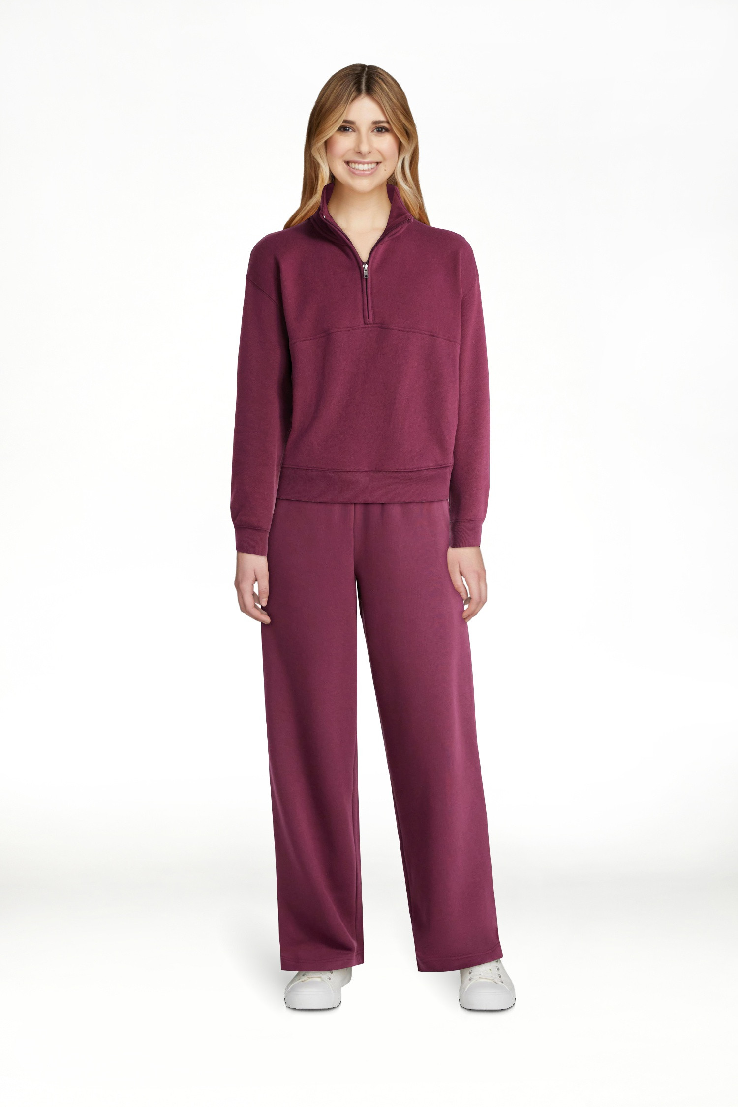 No Boundaries Fleece Half Zip Pullover, Women's | Walmart (US)