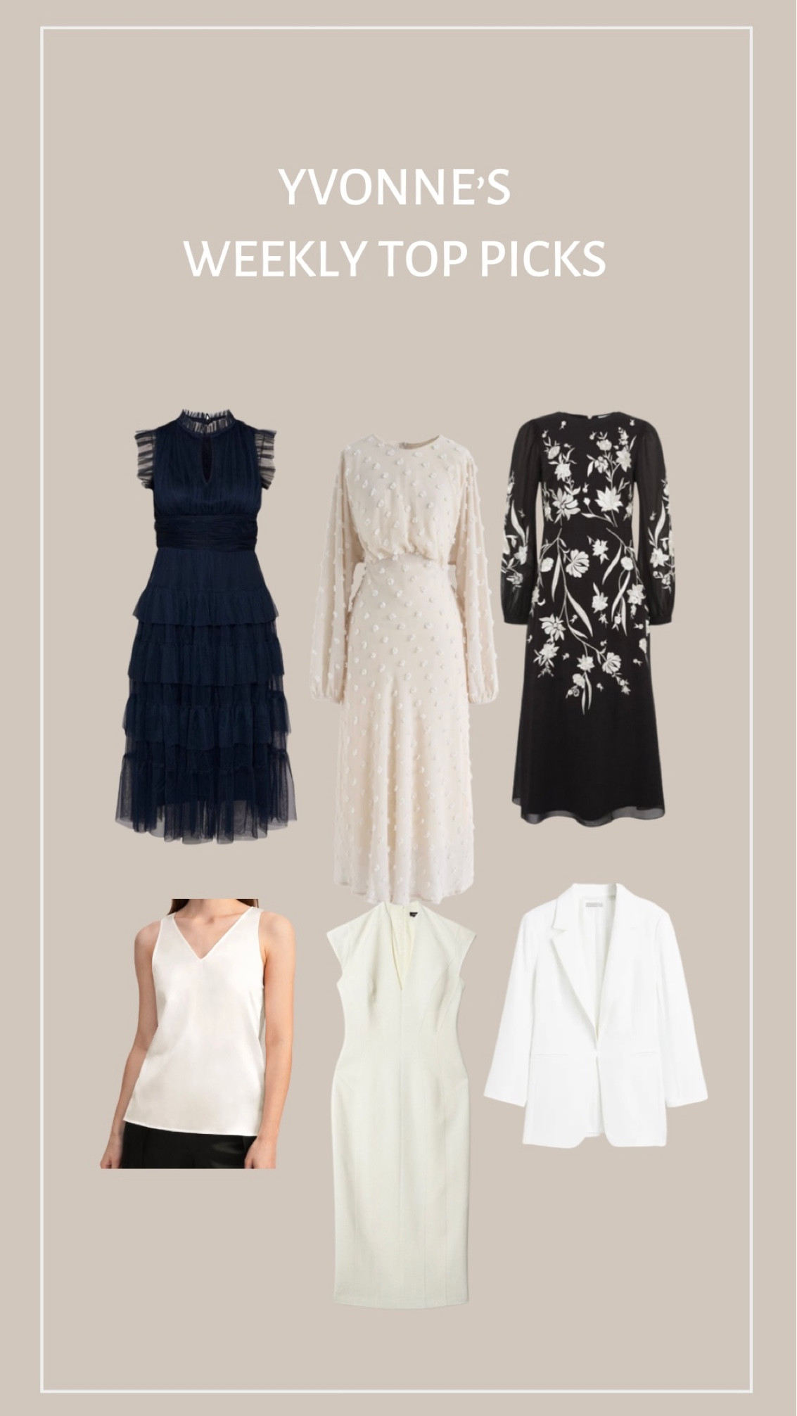 Weekly top picks, spring style, spring fashion, spring dress, wedding guest, occasion wear, white blazer, silk cami, printed dress, white dress, sheer midi dress

#LTKeurope #LTKSeasonal #LTKstyletip