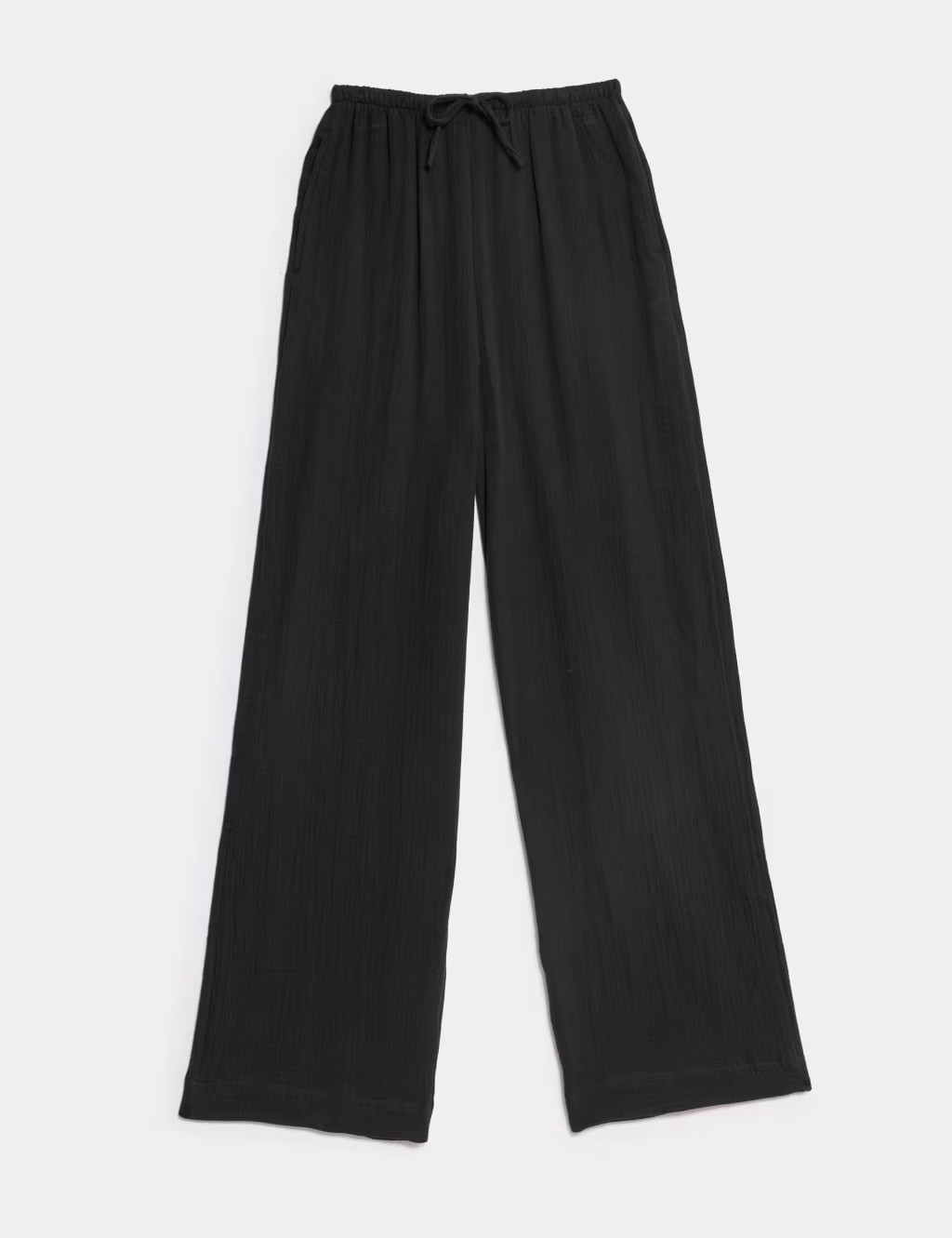 Pure Cotton Drawstring Trousers | Marks & Spencer (UK)
