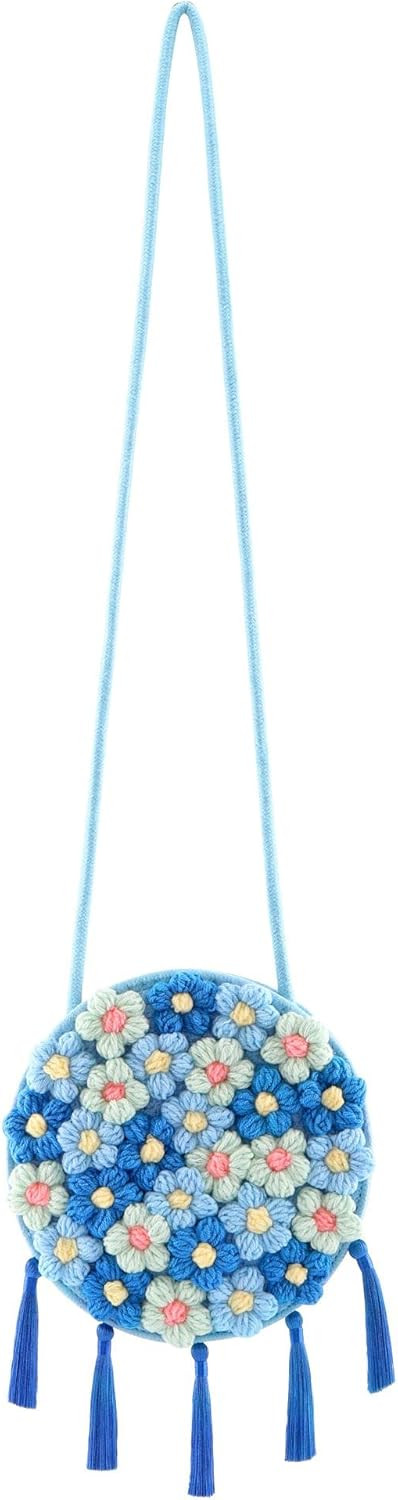 Ayliss Women's Handwoven Crossbody Handbag Small Summer Beach Shoulder Handbag Woven Cotton Croch... | Amazon (US)