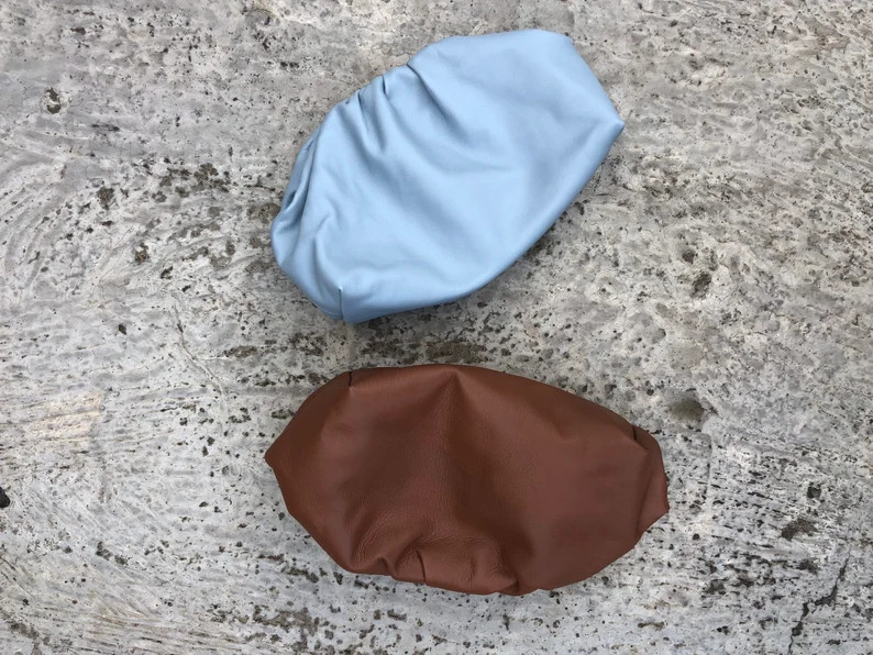 Lambskin Pouch Clutch Soft Leather Cloud Bag Dumpling Clutch | Etsy | Etsy (US)