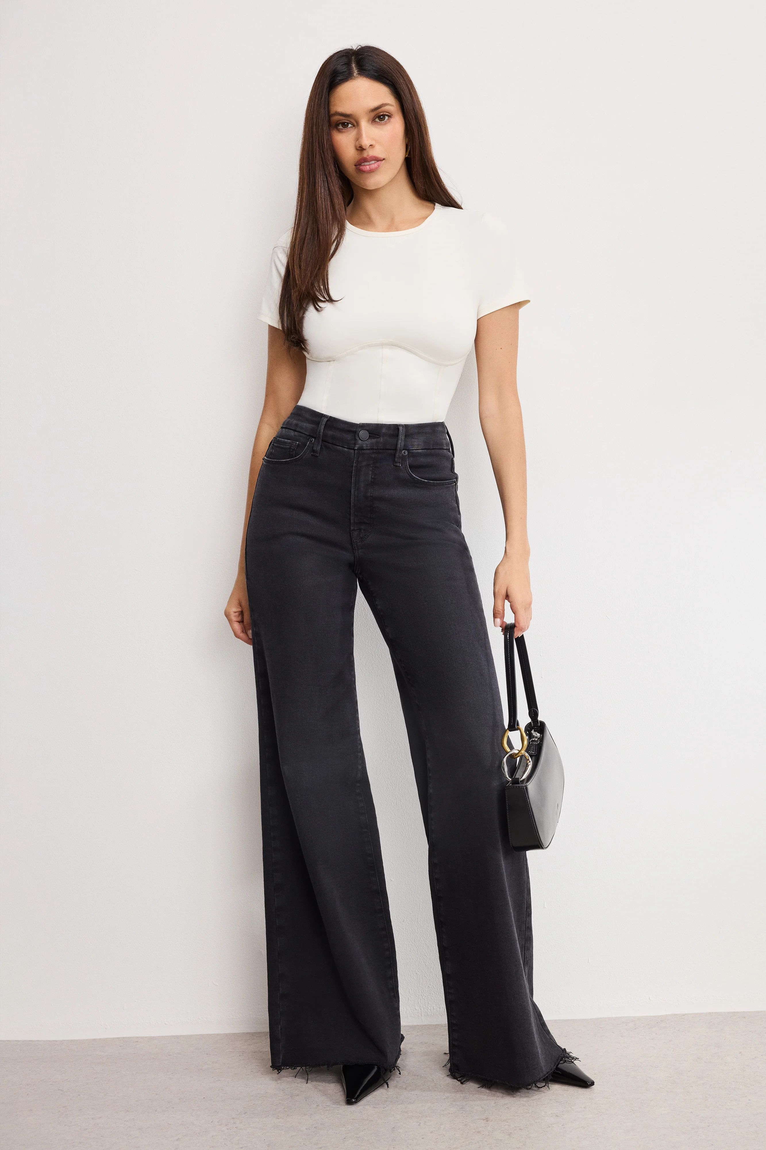 WEIGHTLESS SCULPTING CORSET BODYSUIT | WHITE001 - GOOD AMERICAN | Good American