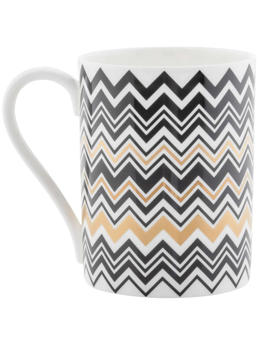 Missoni Home zigzag-print porcelain mug (7,5cm) - Gold | Farfetch Global