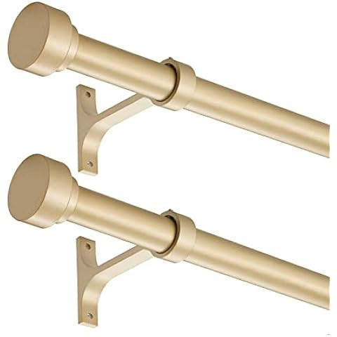 16-86 Inch Curtain rods, 1 Inch Diameter Splicing and Telescoping Structure Window Treatment Rods... | Amazon (US)