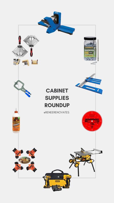 Everything I’ve used so far to build my own kitchen cabinets! Clamps are your best friends 🤝

#LTKhome