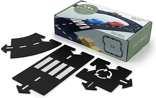 Way To Play Toys Flexible Race Track Toy Road Set Highway 24 Pieces | Amazon (US)