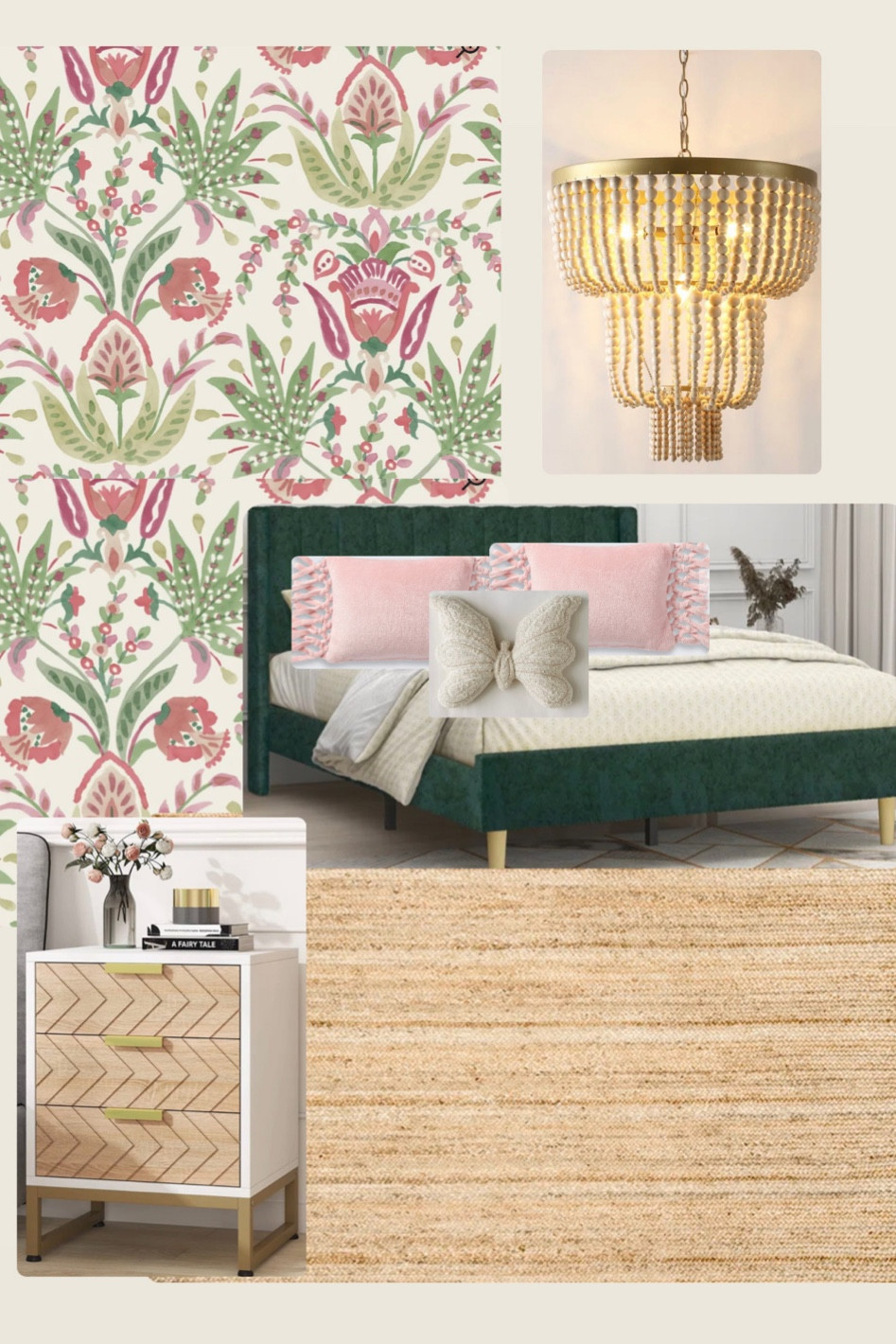 Girls room. Kids bedroom. Kids bed. Area rug. Dresser. Light fixture. Wall paper. New house 

#LTKfamily #LTKhome #LTKkids