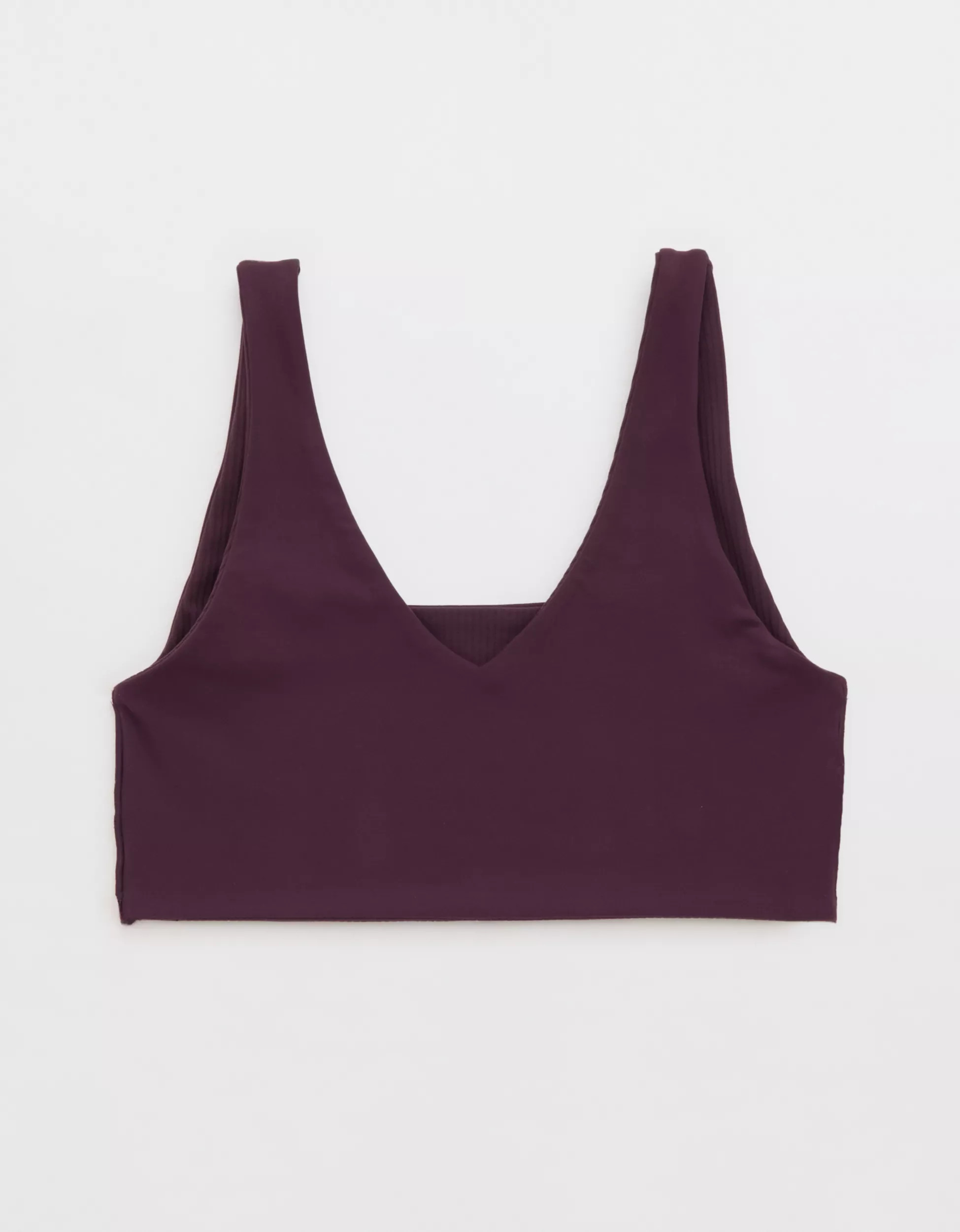 OFFLINE By Aerie Real Me XTRA Rib Switch Up V-Neck Sports Bra | Aerie