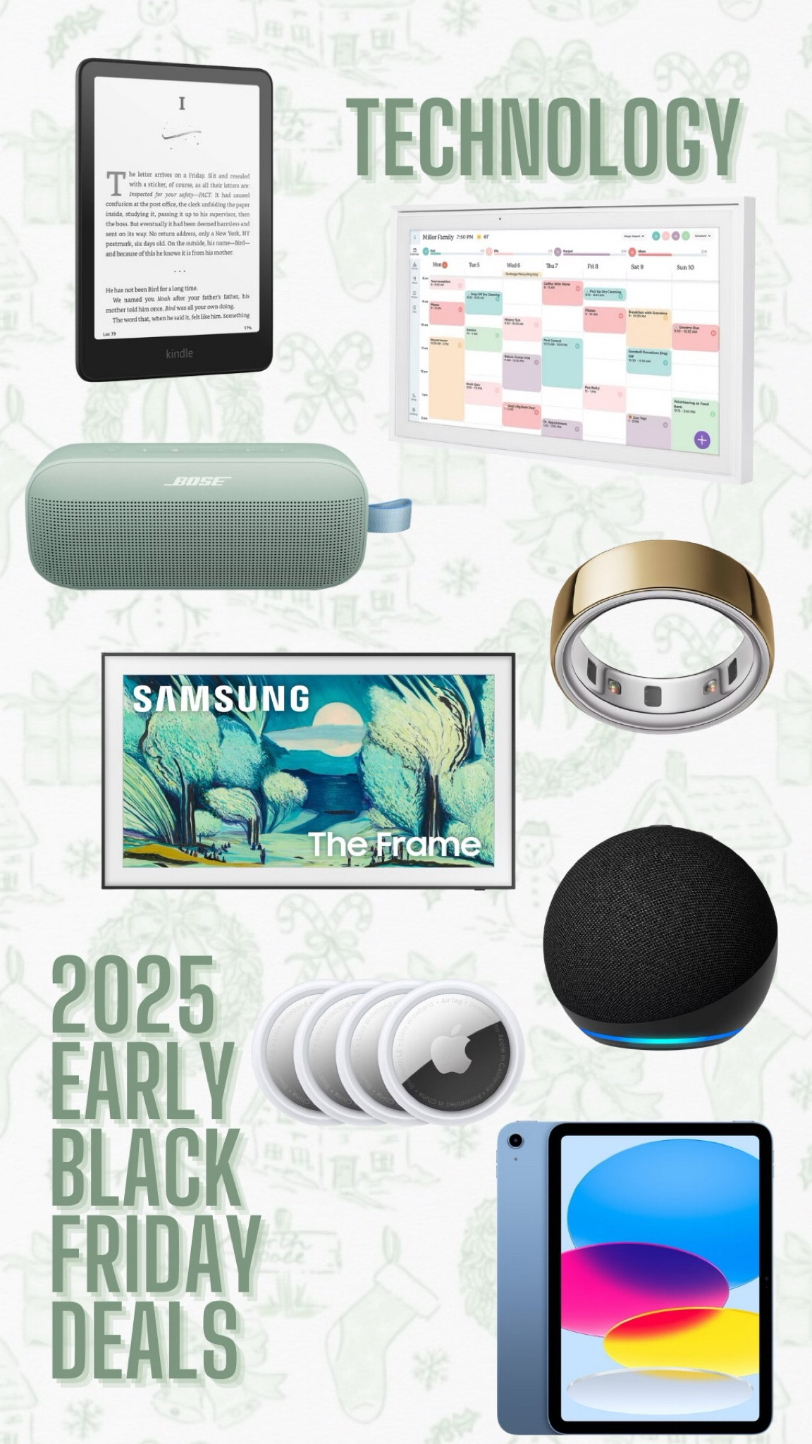 So many great technology deals for Early Black Friday! Would make great gifts for this holiday season!


Gift ideas
Technology deal
Christmas gifts 
Oura ring
Frame Tv 

#LTKHome #LTKSaleAlert #LTKGiftGuide