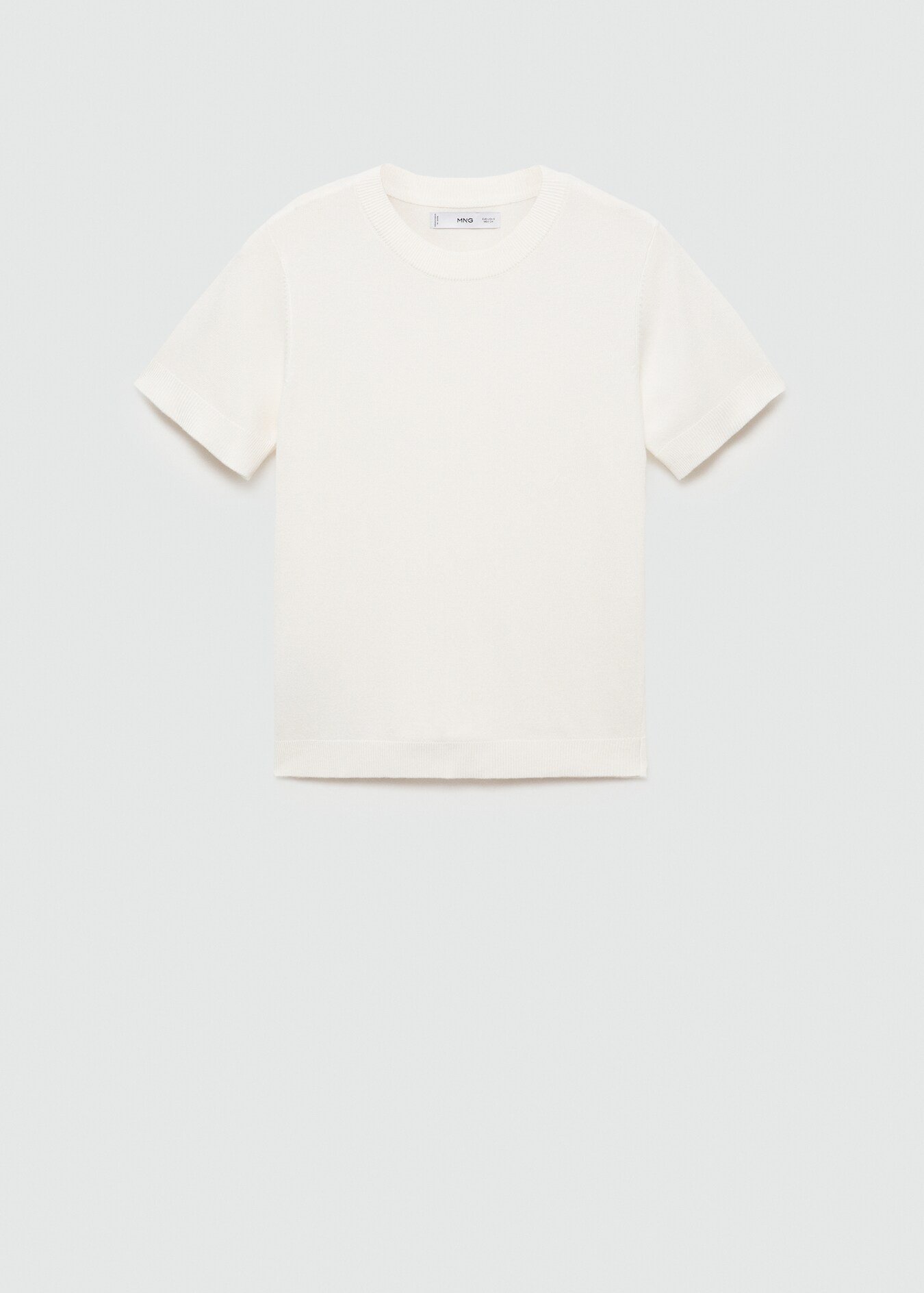 Short-sleeved fine-knit sweater | Mango Canada