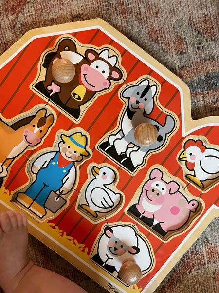 This farm puzzle is Liv’s favorite right now & the pegs make it easy for her to grab 
Also linked a few more puzzles, would be great baby or toddler 
Baby gifts
Toddler gifts 

#LTKHoliday #LTKbaby