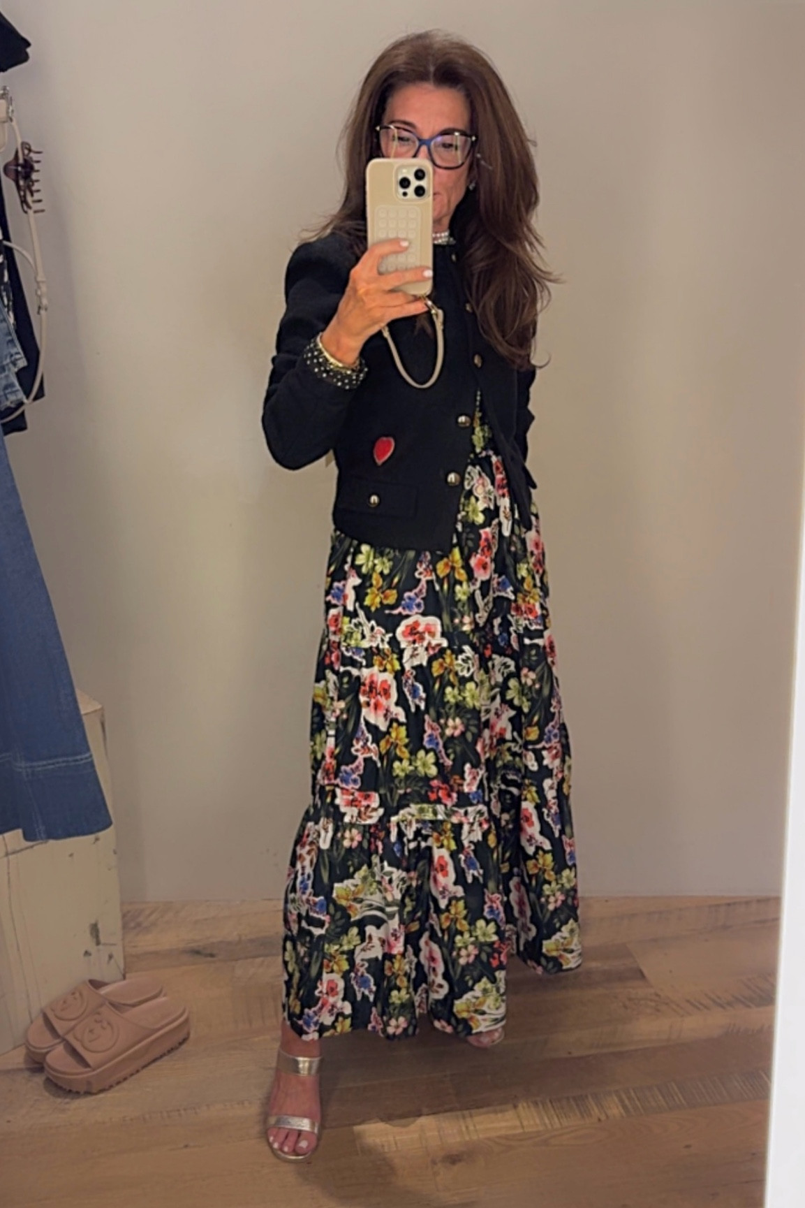 A fall floral dress for any fall occasion. Paired with a chic lady jacket. Fits TTS wearing PXXS 

#LTKWorkwear #LTKOver40 #LTKMidsize