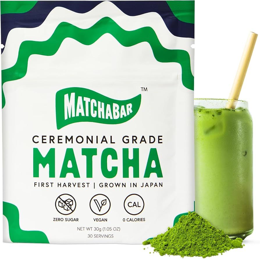 Matchabar Ceremonial Grade Matcha Powder (30g) - Authentic Japanese Matcha Green Tea Powder - Mat... | Amazon (US)